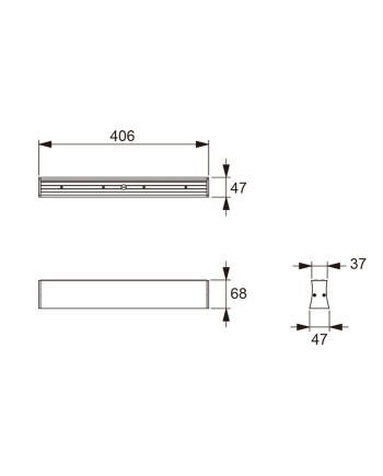 HANOK * PLAFÓN LED 14W 4000K 110º NEGRO